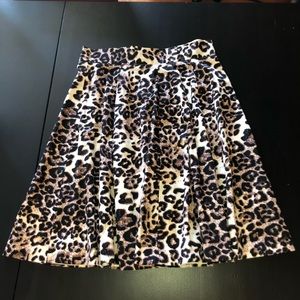 Leopard midi skirt size 8 worn once